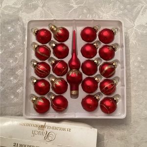 Set of Christmas ornaments for mini tree